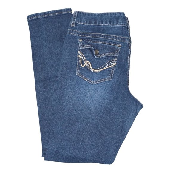 Rue21 Jeans Womens Size 11 / 12 Mid-Rise Skinny Blue Denim - Picture 6 of 10